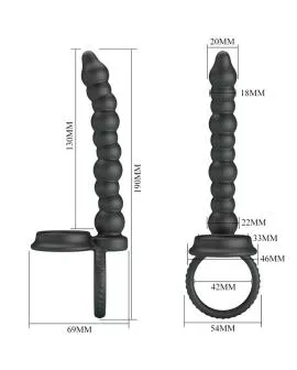 Pretty Love Dillion - Doppelte Penetration Cockring Schwarz