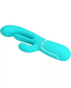 Pretty Love - Shania Triple Rabbit Multifunktionsvibrator Blau