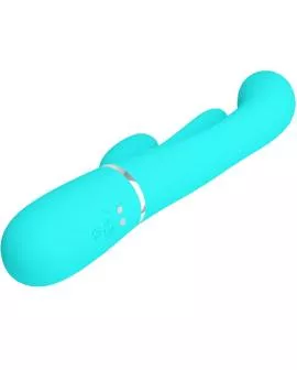 Pretty Love - Shania Triple Rabbit Multifunktionsvibrator Blau