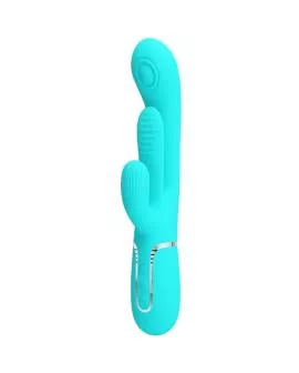 Pretty Love - Shania Triple Rabbit Multifunktionsvibrator Blau