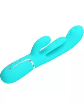 Pretty Love - Shania Triple Rabbit Multifunktionsvibrator Blau