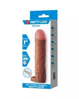 Pretty Love Bunion Penis Sleeve - 2,5 cm Verlängerung Mulatte