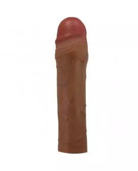 PRETTY LOVE - CHANE PENISHÜLLE MIT 5 CM VERLÄNGERUNG MULATTE