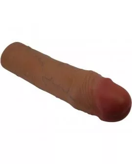 PRETTY LOVE - CHANE PENISHÜLLE MIT 5 CM VERLÄNGERUNG MULATTE