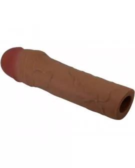 PRETTY LOVE - CHANE PENISHÜLLE MIT 5 CM VERLÄNGERUNG MULATTE