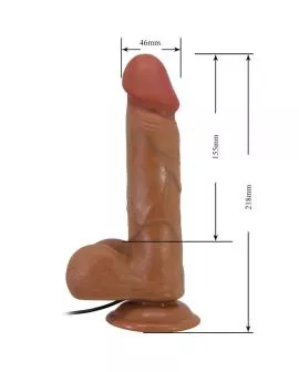 BAILE - Bahamut Realistischer Vibrator 21,8 cm Flesh Fernbedienung