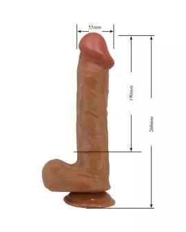 BAILE Bergrisi Realistischer Dildo 26 cm - Fleisch