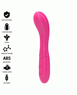 INTENSE - LISETTE VIBRATOR 19 CM FLEXIBEL 10 VIBRATIONEN ROSA