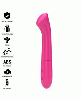 INTENSE - PATY VIBRATOR 19 CM FLEXIBEL 10 VIBRATIONEN MODELL 2 ROSA