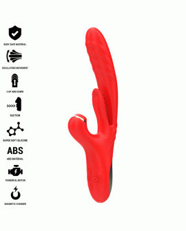 INTENSE - KAROL MULTIFUNKTIONSVIBRATOR STOSS & STIMULATION & SAUGUNG ROT