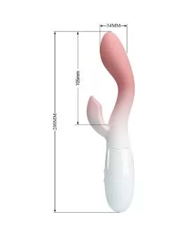 PRETTY LOVE - BRIGHTY G-SPOT VIBRATOR + KLITORIS-STIMULATOR 30 VIBRATIONEN ROSA