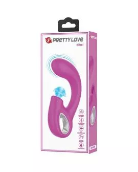 PRETTY LOVE - SIBEL SIBEL G-SPOT VIBRATOR + KLITORIS-STIMULATOR 10 VIBRATIONEN LILA