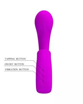 PRETTY LOVE - SIBEL SIBEL G-SPOT VIBRATOR + KLITORIS-STIMULATOR 10 VIBRATIONEN LILA