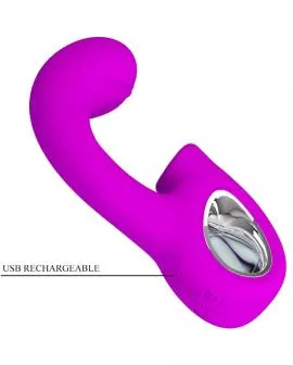 PRETTY LOVE - SIBEL SIBEL G-SPOT VIBRATOR + KLITORIS-STIMULATOR 10 VIBRATIONEN LILA