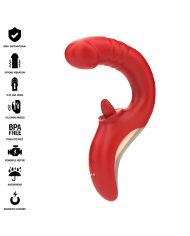 Intense Paulina - U-Form Vibrator und Stimulator Rot