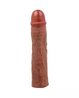 PRETTY LOVE - DEREK PENISHÜLLE MIT 7,6 CM VERLÄNGERUNG MULATTE