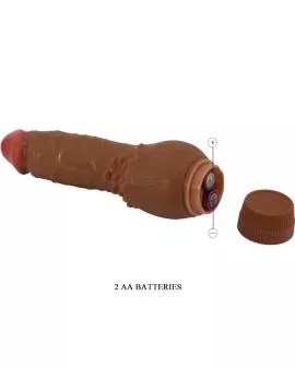 BAILE - Barbara Realistischer Vibrator 19,5 cm Mulatte