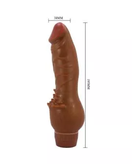 BAILE - Barbara Realistischer Vibrator 19,5 cm Mulatte