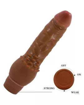 BAILE - Barbara Realistischer Vibrator 19,5 cm Mulatte