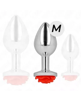 KINK - Rose Analplug in Rot - Größe M