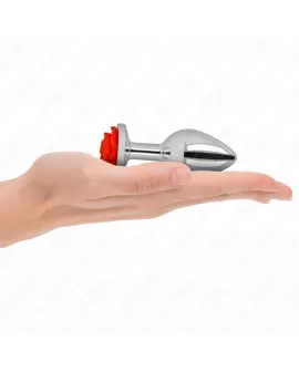 KINK - Rose Analplug in Rot - Größe M