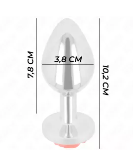 KINK Rose Anal Plug - Rot in der Größe L