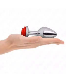 KINK Rose Anal Plug - Rot in der Größe L