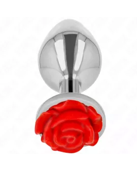 KINK Rose Anal Plug - Rot in der Größe L