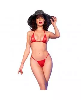 CHILIROSE - CR 4840 MIKROBIKINI ROT S/M