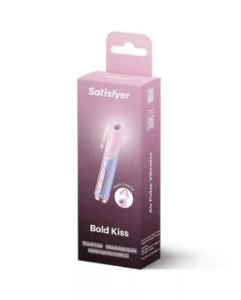 Satisfyer - Bold Kiss Wave Klitoris-Stimulator rosa/violett