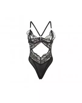SUBBLIME - 955229 TRANSPARENTER BODY MIT HOHLSPITZE SCHWARZ L/XL