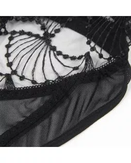 SUBBLIME - 955229 TRANSPARENTER BODY MIT HOHLSPITZE SCHWARZ L/XL