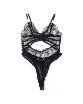 Subblime - Transparente Body mit Hohlspitze Schwarz L/XL