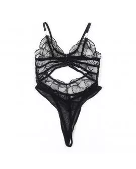 SUBBLIME - 955229 TRANSPARENTER BODY MIT HOHLSPITZE SCHWARZ L/XL