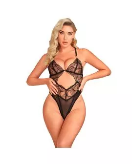 SUBBLIME 955212 - Transparente Body Schwarze Hohlspitze S/M