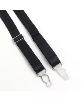 Subblime - Schwarzer Bondage-BH mit Strumpfband-Set L/XL 955243