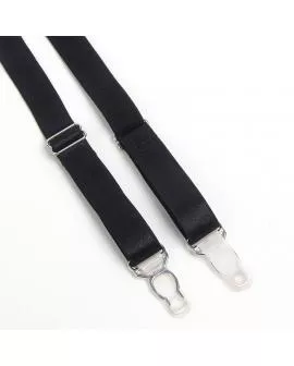 SUBBLIME - 955236 SCHWARZER BONDAGE-BH MIT STRUMPFBAND-SET S/M