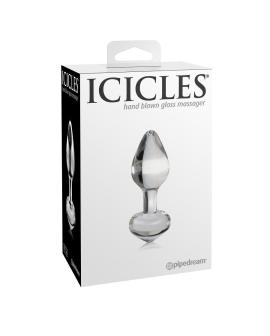 Icicles N. 44 - Transparenter Glas-Analplug