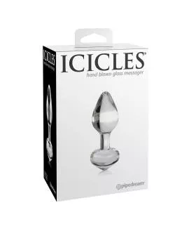 Icicles N. 44 - Transparenter Glas-Analplug