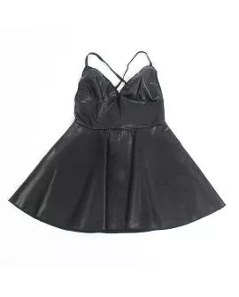 SUBBLIME - 955380 KLEID MIT SCHWARZEN LEDERTRÄGERN L/XL