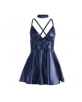 SUBBLIME - 955427 KLEID MIT BLAUEN LEDERTRÄGERN L/XL