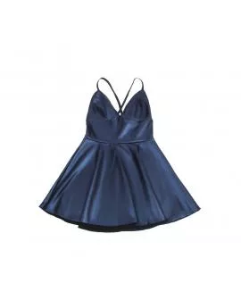 SUBBLIME - 955427 KLEID MIT BLAUEN LEDERTRÄGERN L/XL