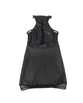 SUBBLIME Neckholder-Kleid mit Transparenzen - Schwarz S/M