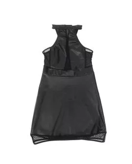 SUBBLIME Neckholder-Kleid mit Transparenzen - Schwarz S/M