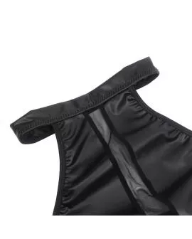 SUBBLIME Neckholder-Kleid mit Transparenzen - Schwarz L/XL