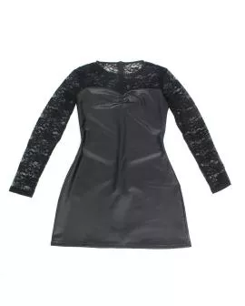 Subblime Langarmkleid mit Schwarzer Spitze S/M - Erotik