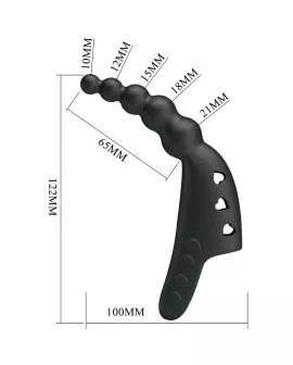 PRETTY LOVE - JORDIN FINGERVIBRATOR 10 VIBRATIONEN SCHWARZ