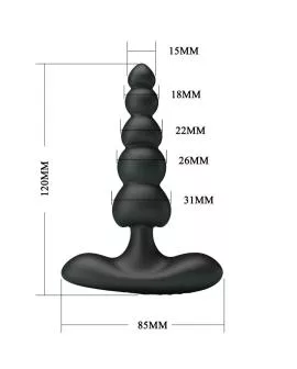 PRETTY LOVE - SIDNEY ANALVIBRATOR 10 VIBRATIONEN SCHWARZ