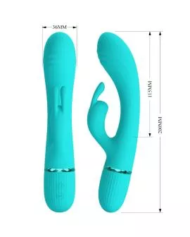 PRETTY LOVE - SCOCCO VIBRATOR RABBIT TÜRKIS