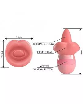 PRETTY LOVE - KYLEE ZUNGEN-KLITORIS-STIMULATOR 10 VIBRATIONEN NUDE PINK